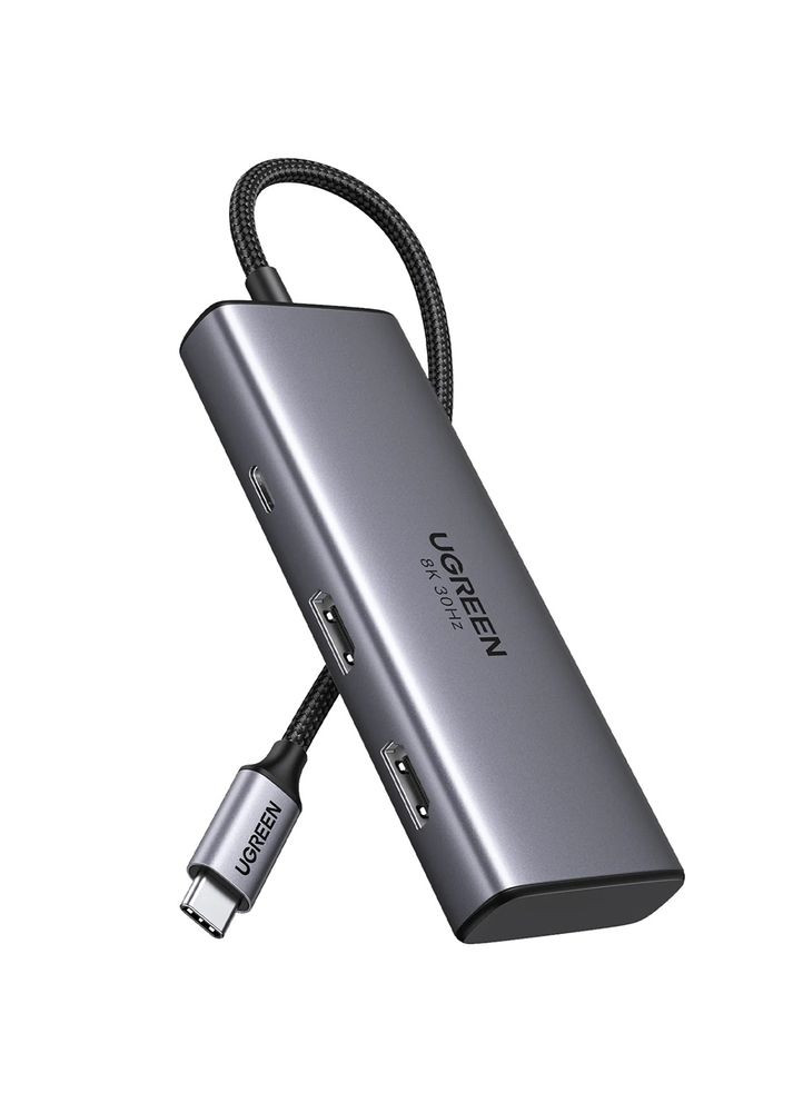USB-хаб CM498 USB/Type-C/HDMI 6 in 1 Silver (15852) Ugreen (329298118)