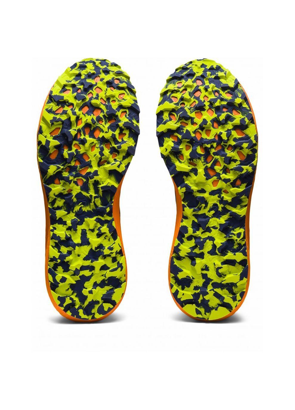 Комбіновані Осінні чоловічі кросівки для бігу trabuco terra 2 синій. зелений. помаранчевий Asics