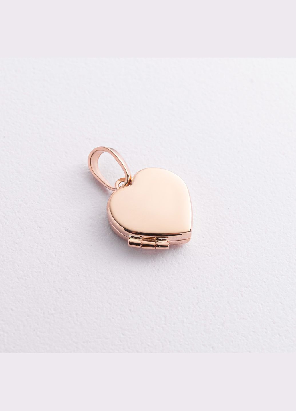 Золотой кулон Сердце для фотографии п01617 Oniks (332675102)