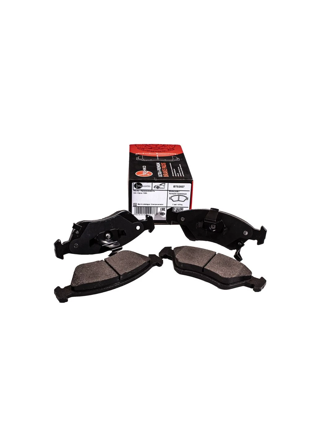 Колодки гальмівні передні BTS2027 FDB1125 F KIA Clarus Tashiko (378151124)