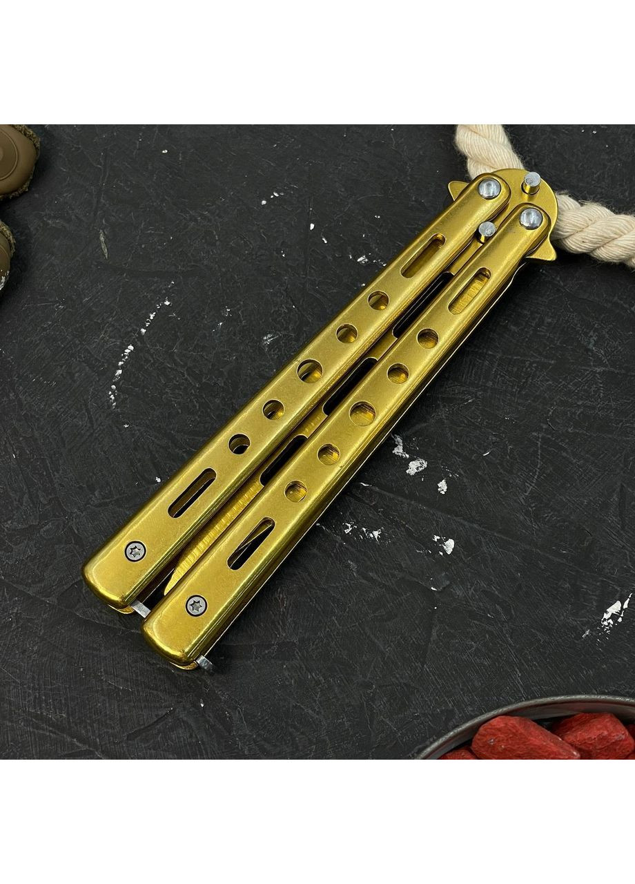 Нож бабочка Gold No Brand (362488861)