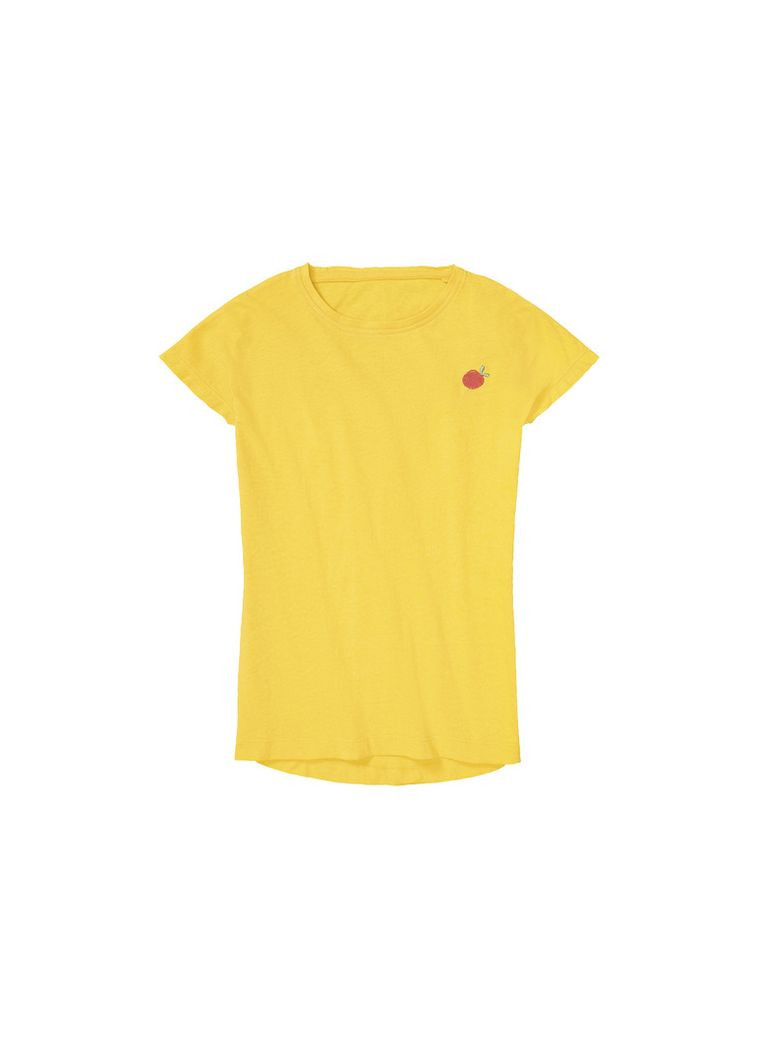 Желтая всесезон пижама летняя для девочки футболка + шорты Pepperts