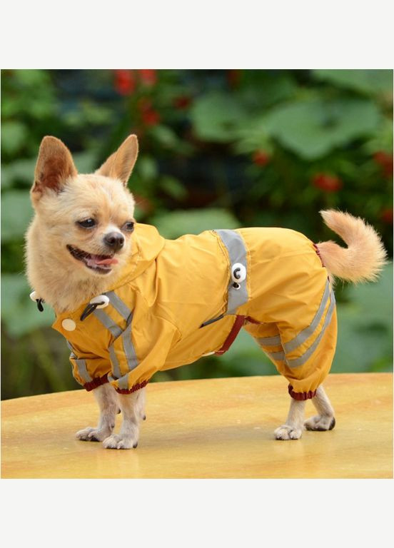 Комбінезон дощовик для собак Pet Style "Professional" Жовтий XS No Brand - (323233971)