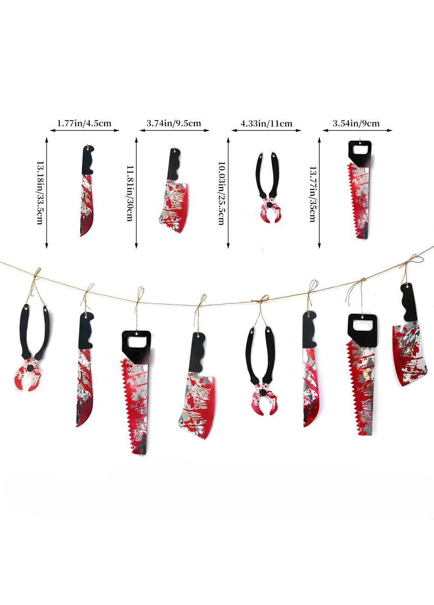 Гирлянда для Хэллоуин на стену из фольги one size разноцветный Jannet Гірлянда (366217282)