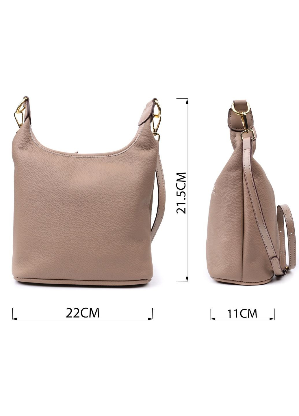 Женская кожаная сумка 22х21,5х11 см Vintage (315873710)