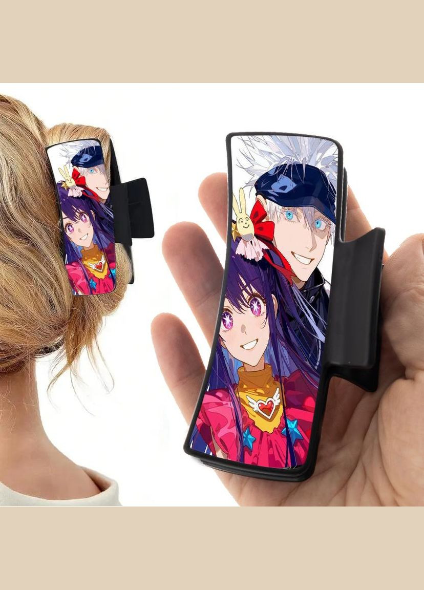 Заколка крабик для волосся Аніме Дитина улюбленця #0009 чорний No Brand (315631469)