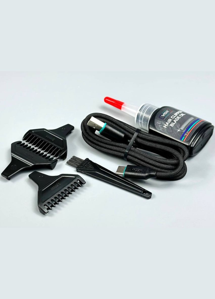 Машинка для стрижки бездротова 2000 мАг 5 Вт триммер LED дисплей зелений (2390000054) VGR V-992 (348059300)