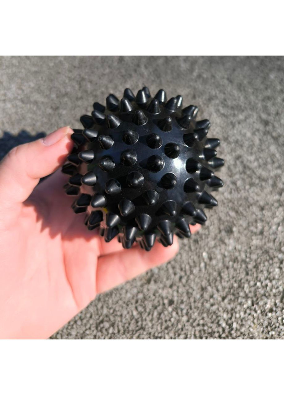 М'яч масажний d 9 см жорсткий ненадувний чорний A-V9 SNS (361033993)