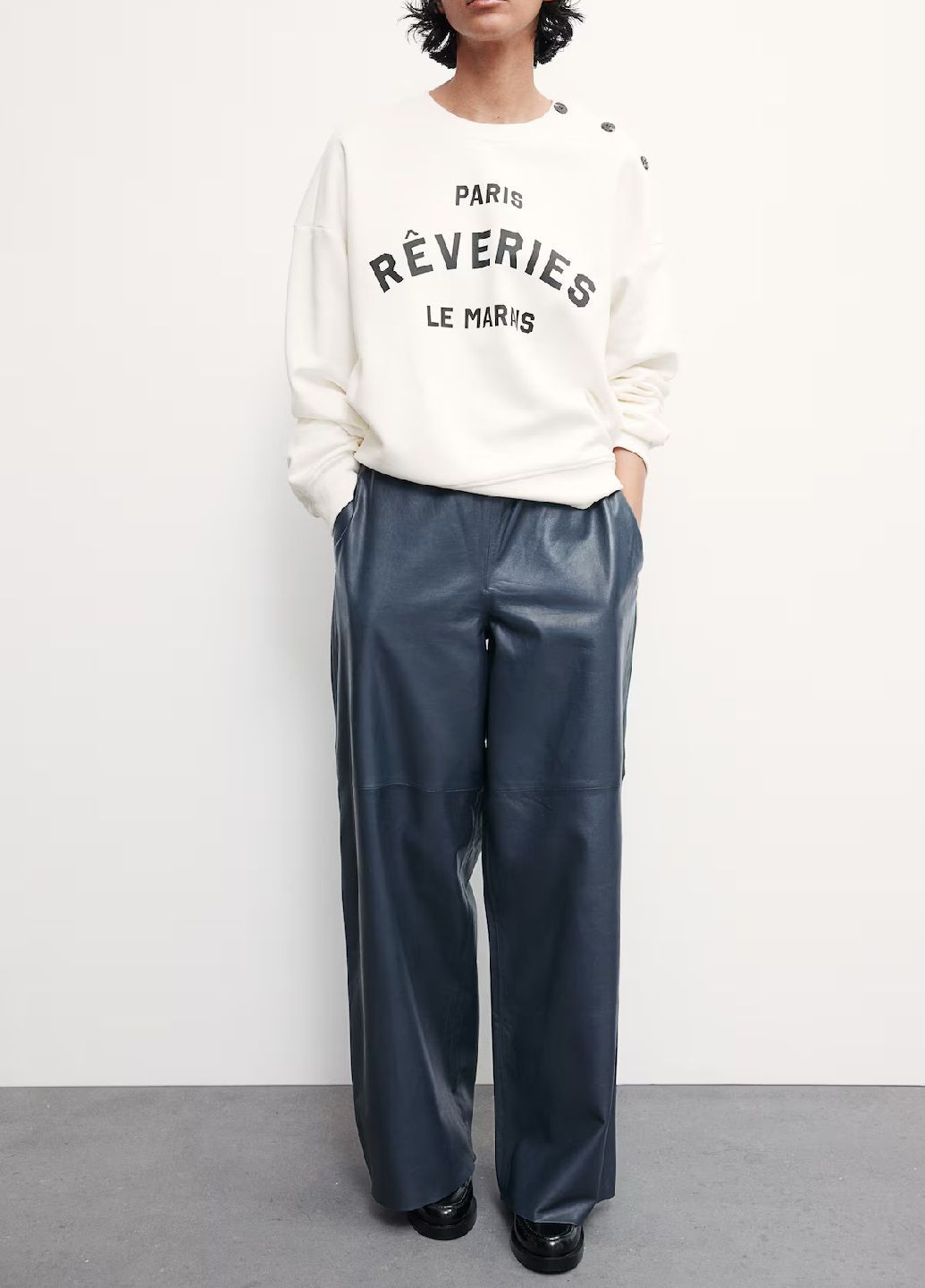 Молочний світшот H&M малюнок (302174267)