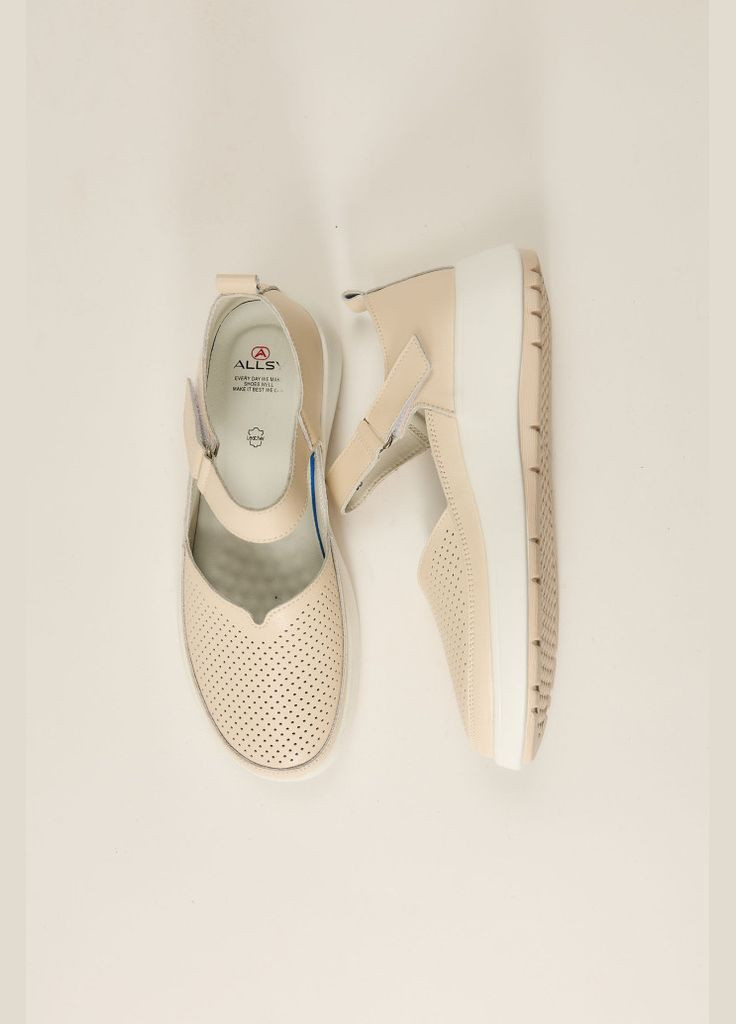 Бежевые босоножки 195203 ALLSY