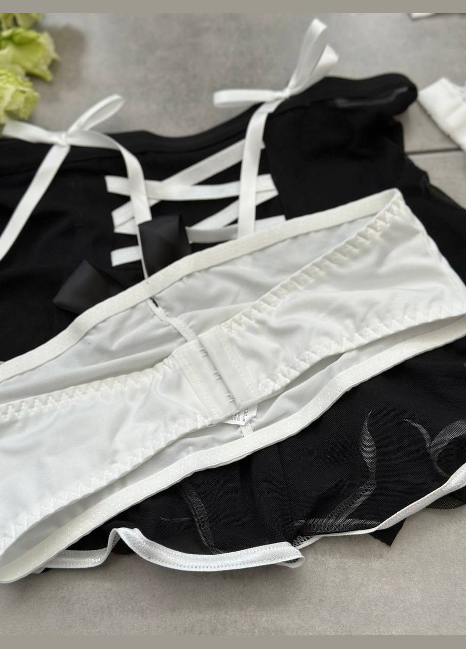 Черный черный комплект для ролевых игр «горничная» Simply sexy