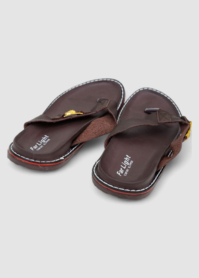 Коричневые вьетнамки мужские Far Light