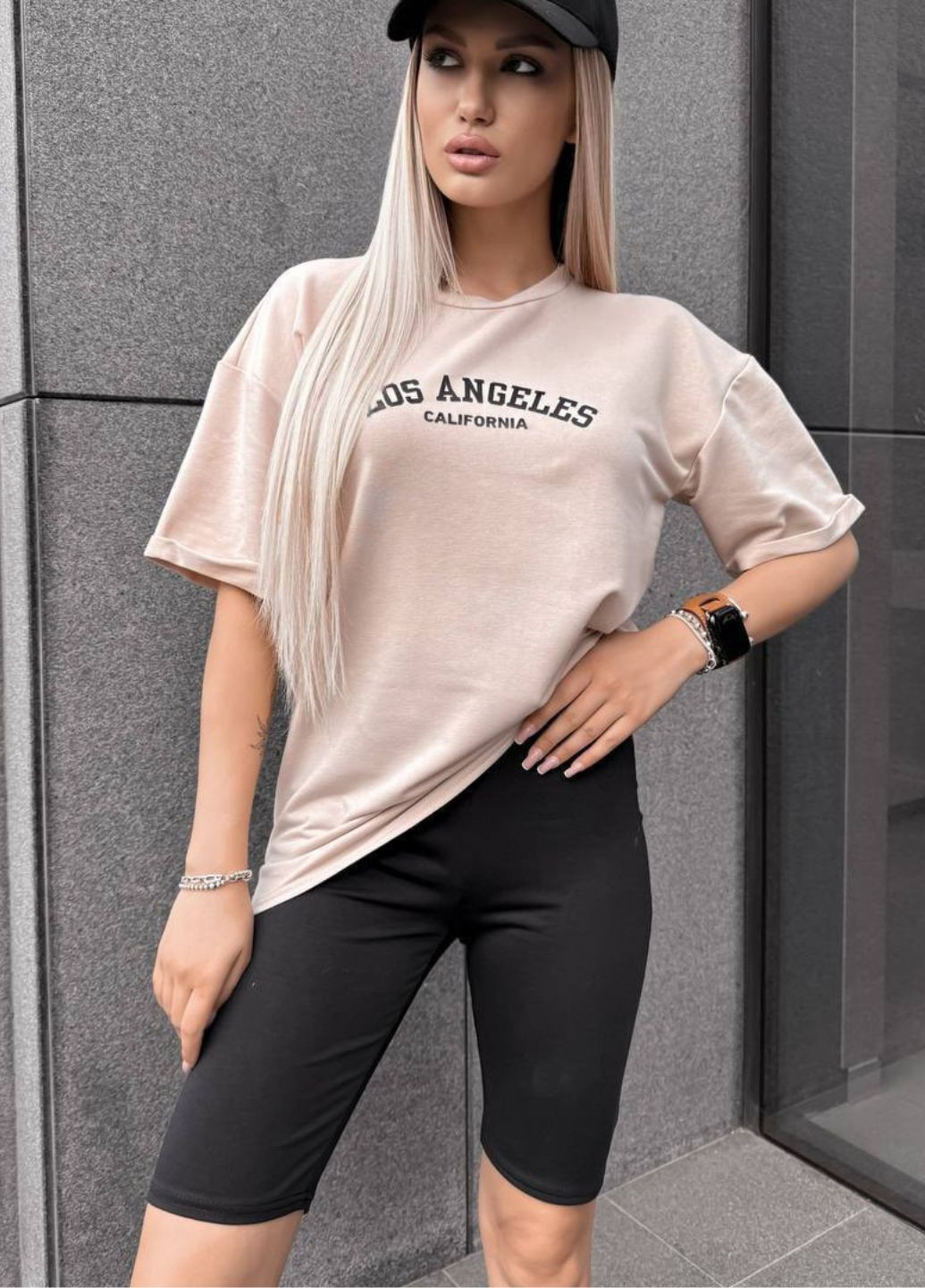 Комплект «LOS ANGELES» двійка: футболка та велосипедки Україна (328432634)