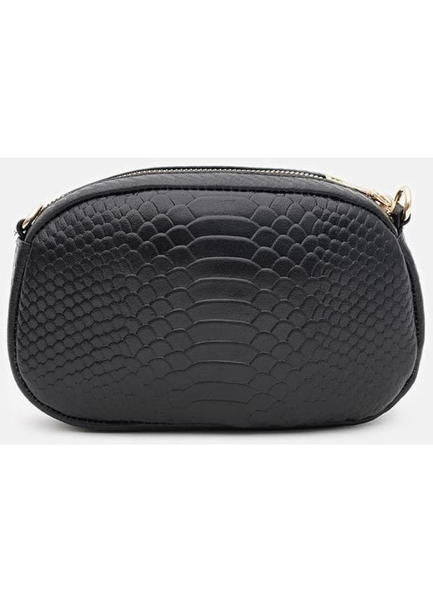 Сумка крос-боді через плече жіноча з натуральної шкіри маленька Чорний 36618 Keizer (353690066)