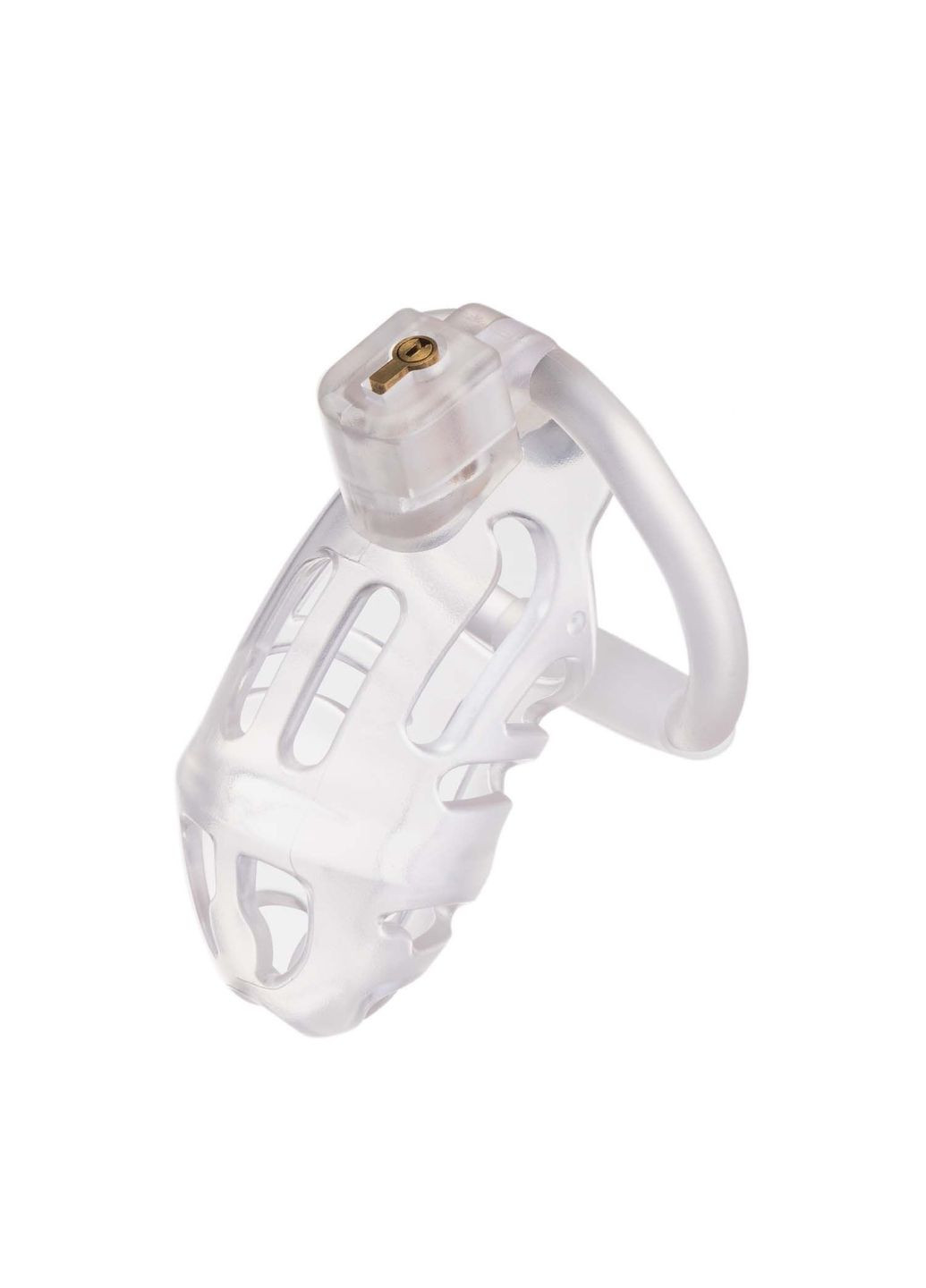Клетка для пениса SEVANDA Plastic Penis Chastity Cage - Transparent Lockink (335387214)