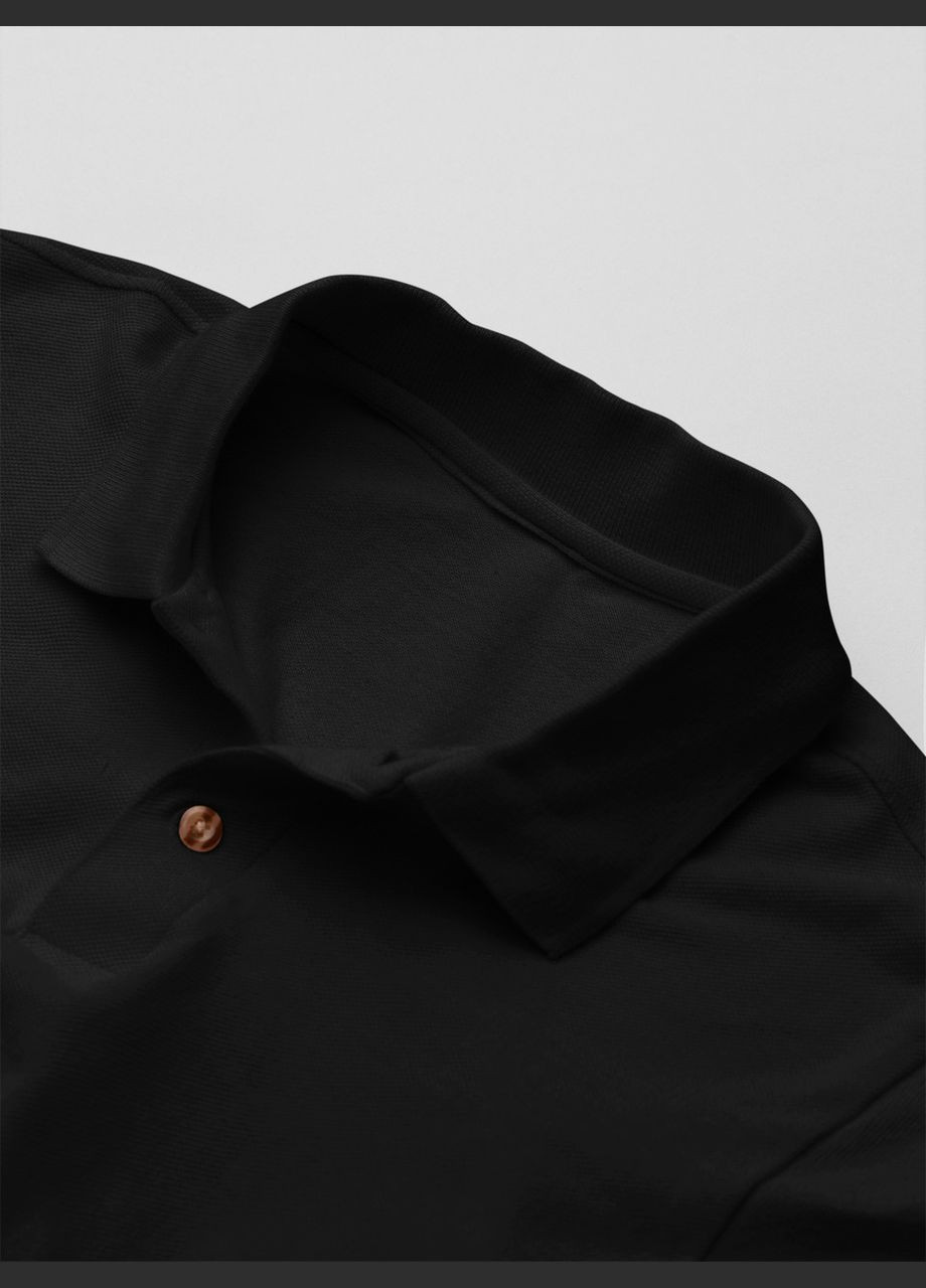 Черная футболка-мужская футболка-поло для мужчин Mishe однотонная