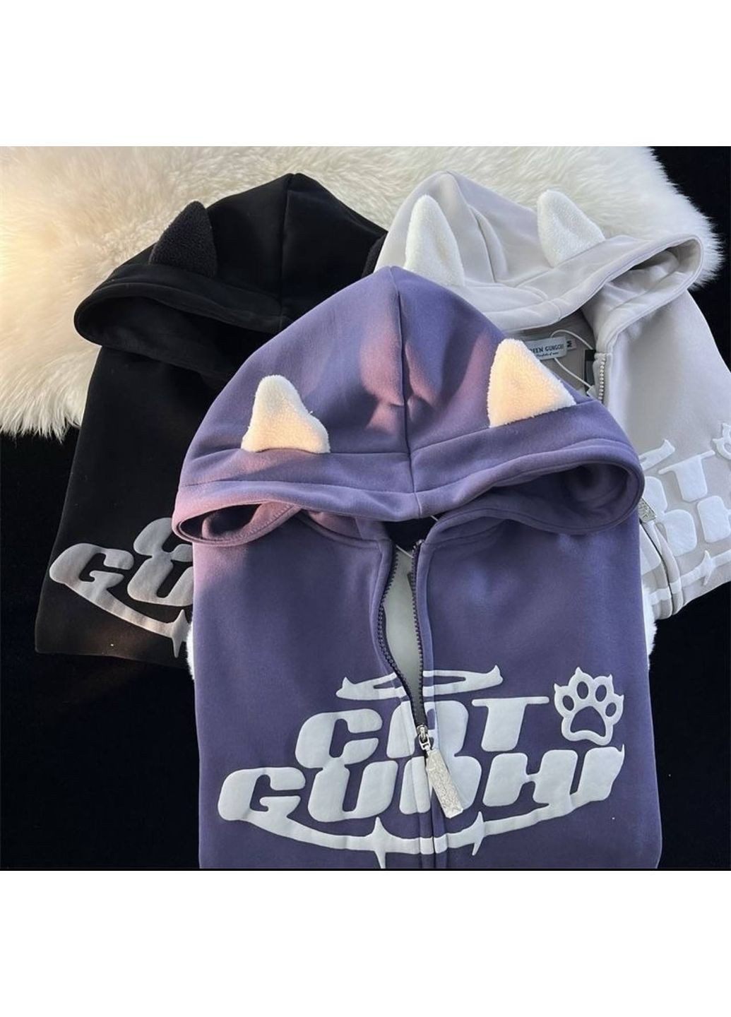 Худі з 3D накаткою та вушками Україна (354824102)