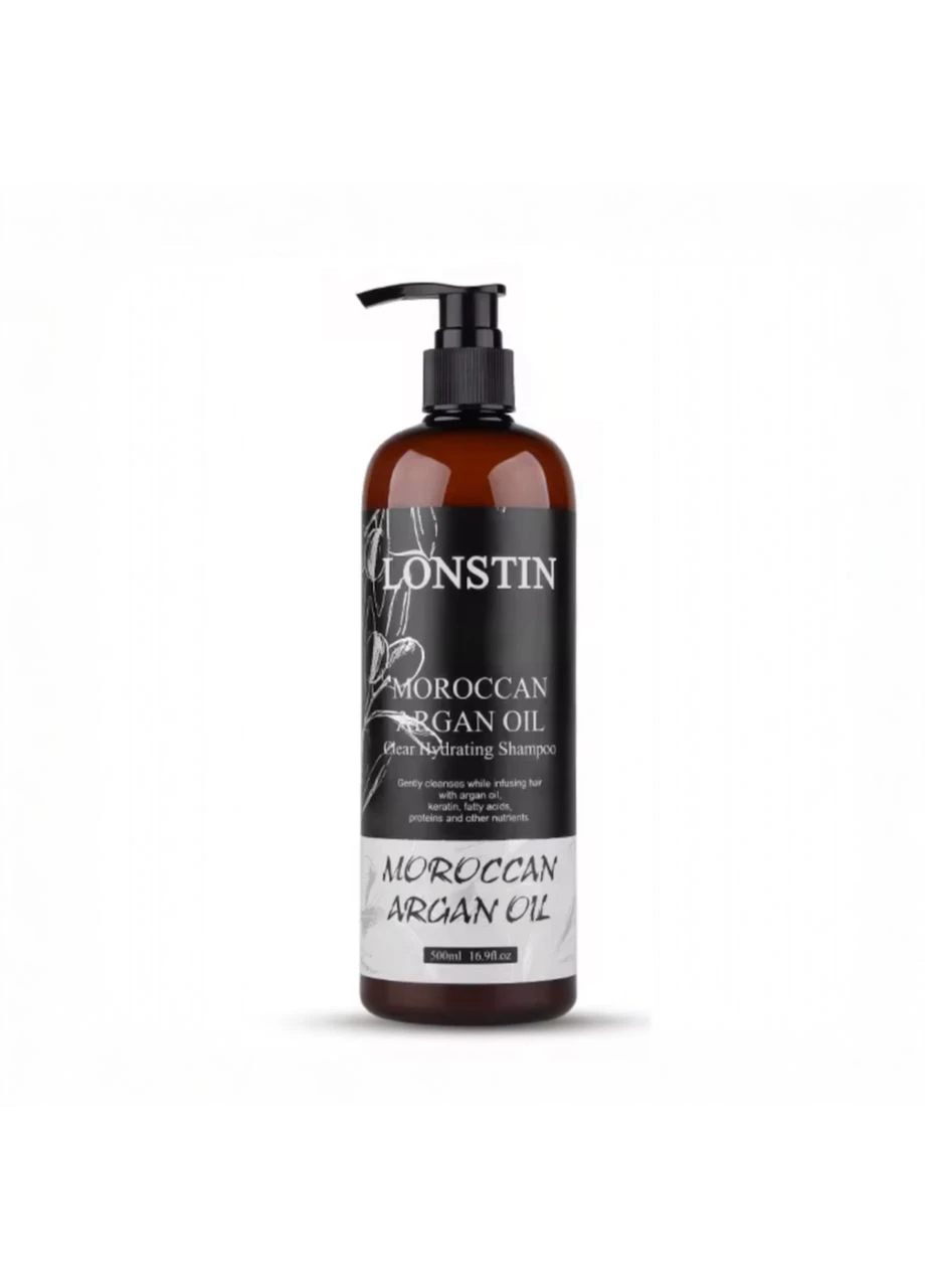 Зволожуючий шампунь для волосся Moroccan Argan Oil 500 мл Lonstin (381377153)