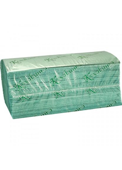 Паперовий рушник Кохавинка z-складання зелені 1 шар 200 листів (268141370)