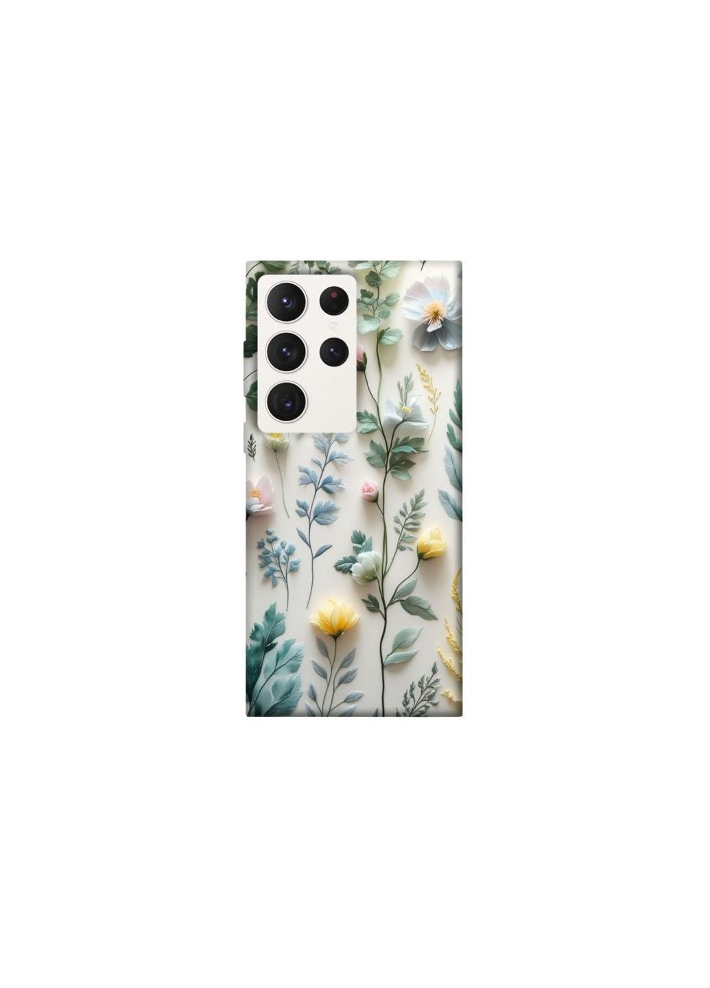 Чехол на Samsung Galaxy S23 Ultra Floral design ver.4 Frontalka (361328619)