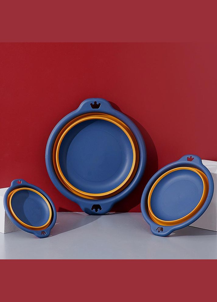 Складна миска таз діаметр 32 см синя (TA0079) No Brand (315922569)