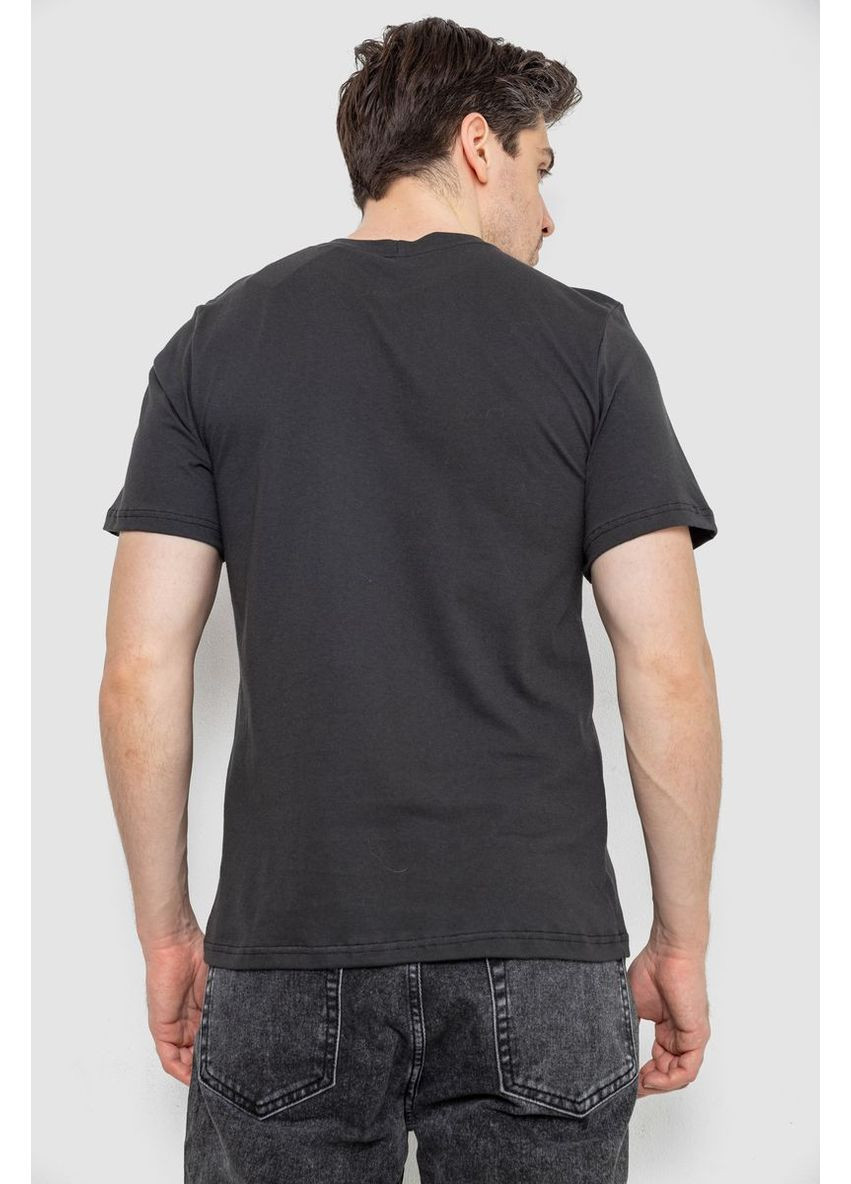 Темно-сіра футболка чоловіча з принтом,, 241r1904 Ager