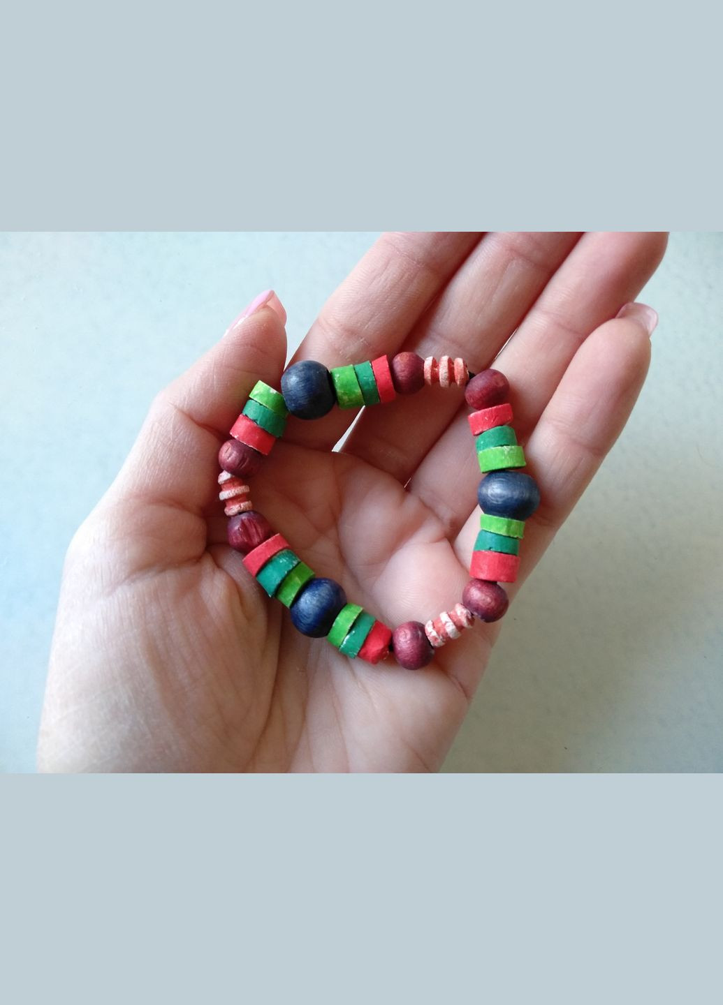 Керамический браслет ручной работы на резинке №17 Коти&Ангели (302450787)