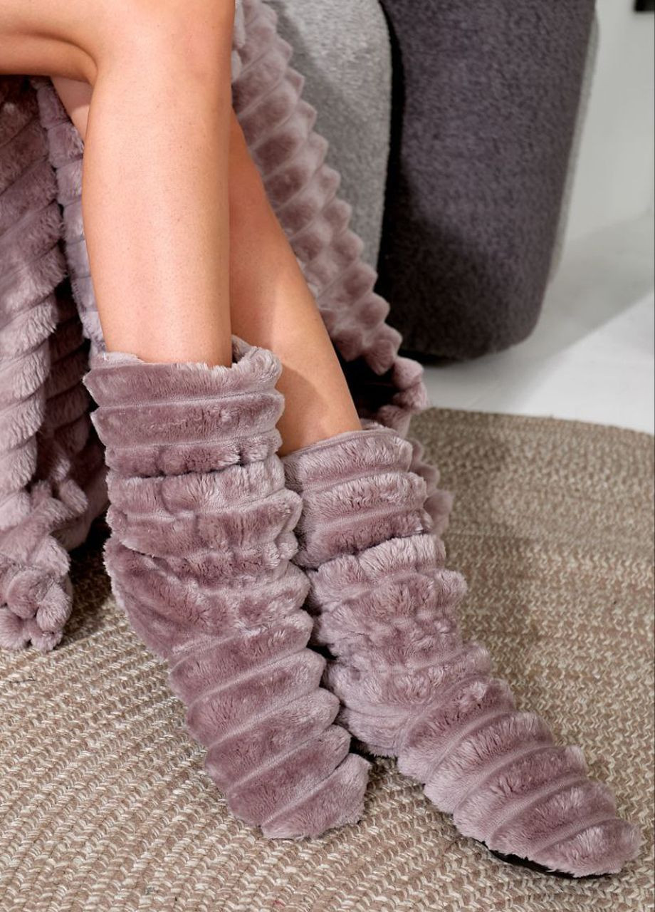 Теплый женский халат в пол с капюшоном и сапожками Selim-tekstil (371897435)