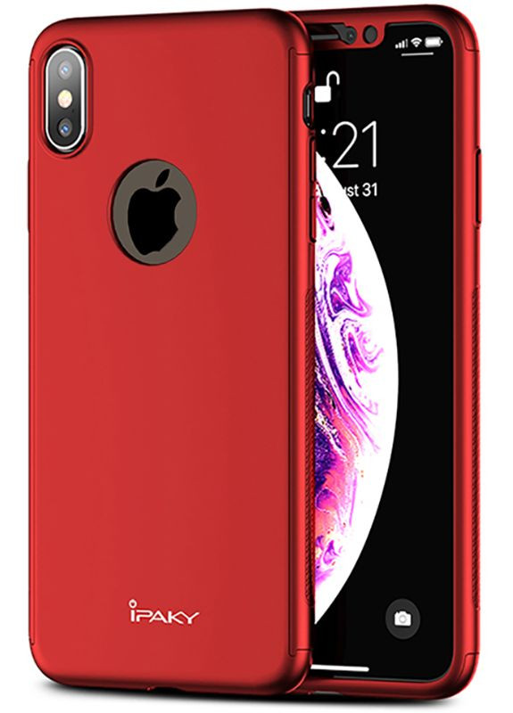 Чехолнакладка 360° PC Full Protection PC iPhone X/XS Red iPaky (301780563)