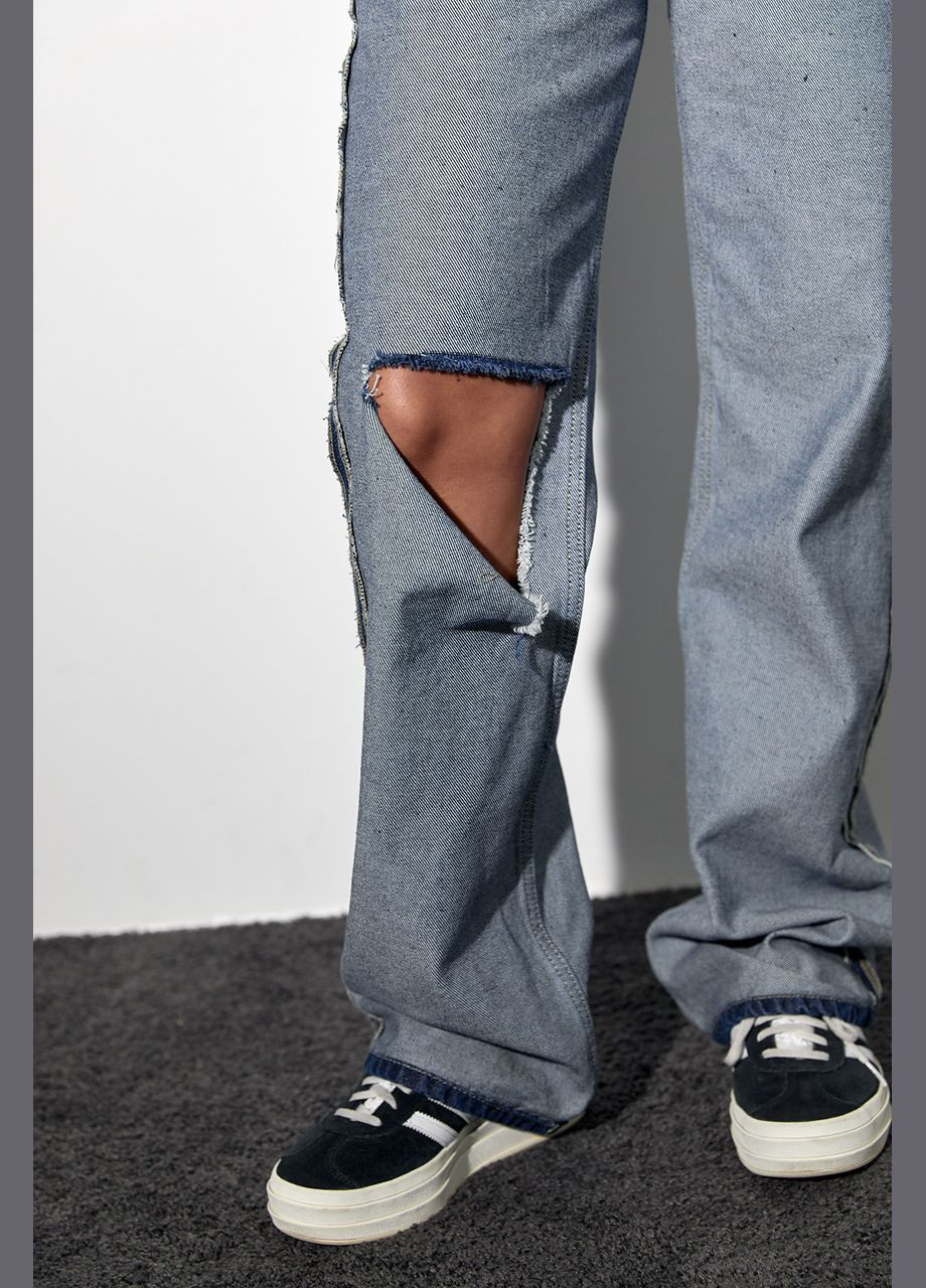 Двосторонні рвані джинси у стилі grunge 33043 Lurex - (292252931)