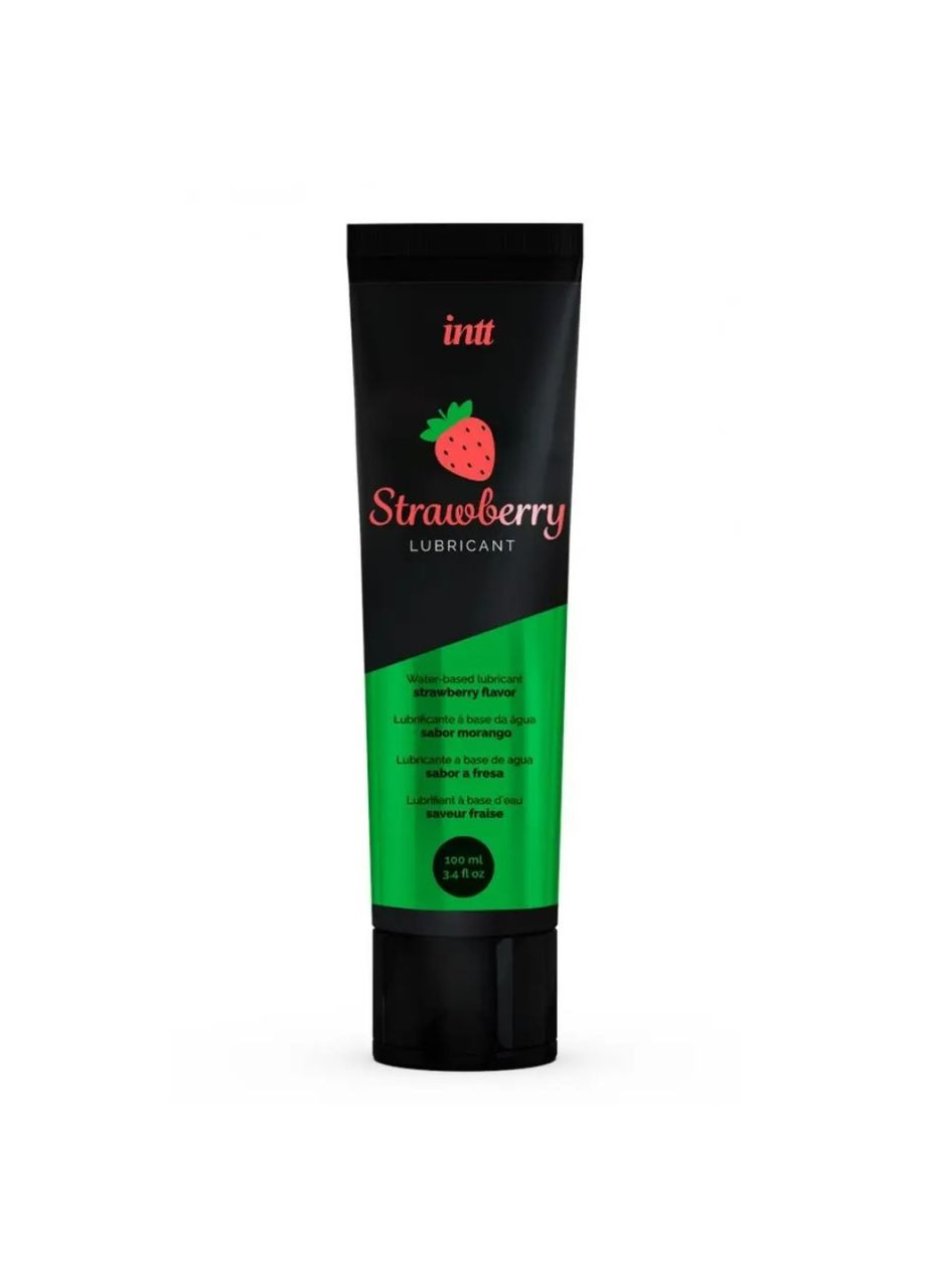 Оральный лубрикант с вкусом и ароматом клубники "Strawberry Lubrificant" от 100 мл. Intt (297365464)