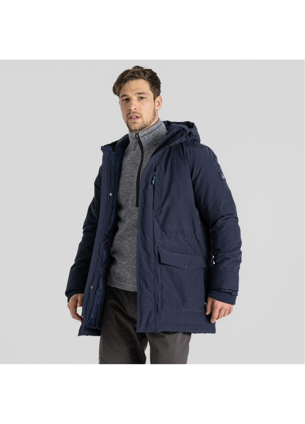 Темно-синя куртка crag fens jacket Craghoppers