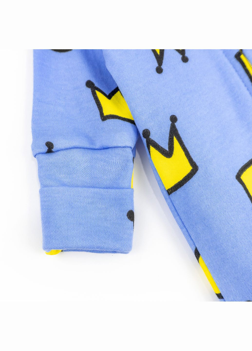 Чоловічок для немовлят на блискавці з коронами Crown Блакитний dexter's (317210612)