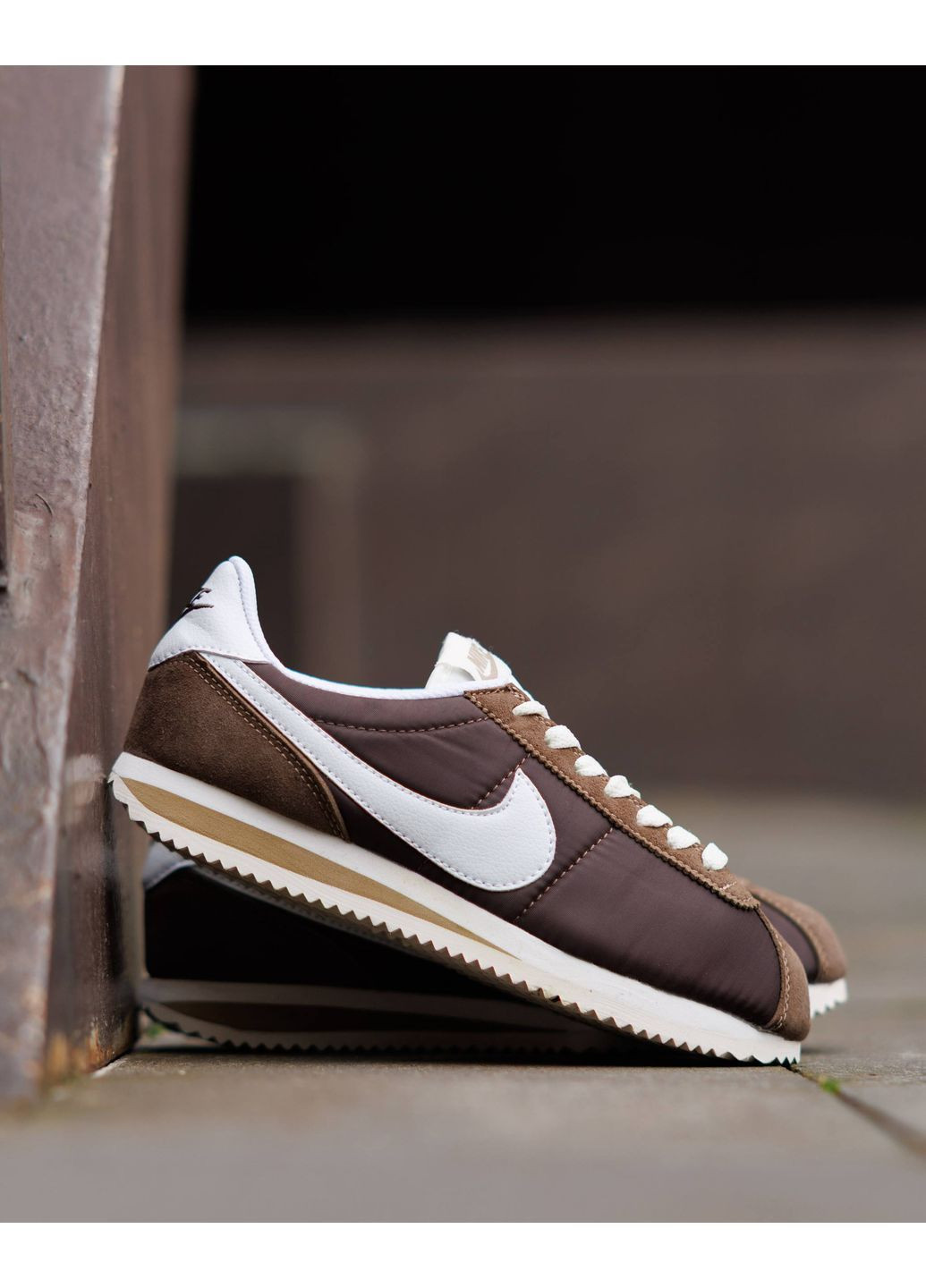 Nike Cortez Brown White (КОПІЯ) No Brand коричневі всесезони (371955990)
