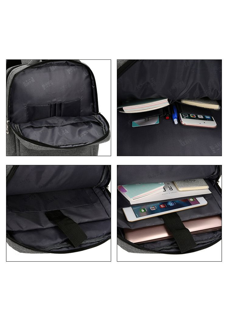 Сумка рюкзак для ноутбука Dezger Berliner серый No Brand (280901637)