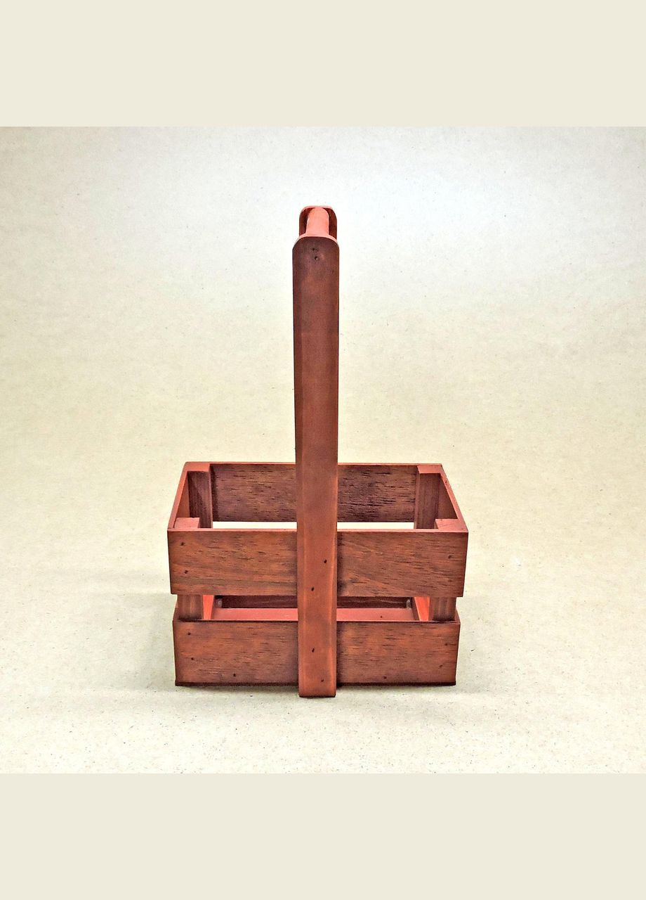 Подарочная корзинка из дерева Шелли 12х20 коралл (ПДК-0022114) No Brand (328909967)