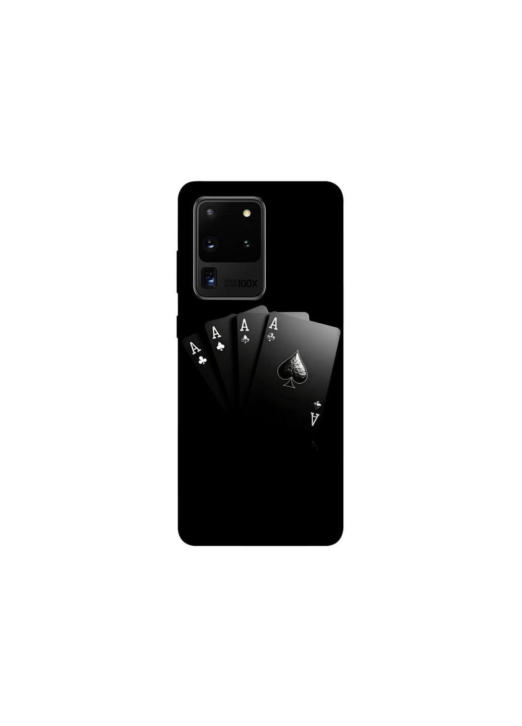 Чехол на Samsung Galaxy S20 Ultra Black Cards Frontalka (354688019)