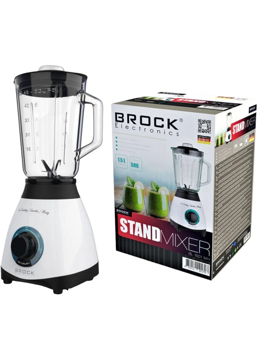 Блендер BL 1501 WH BROCK (394765807)