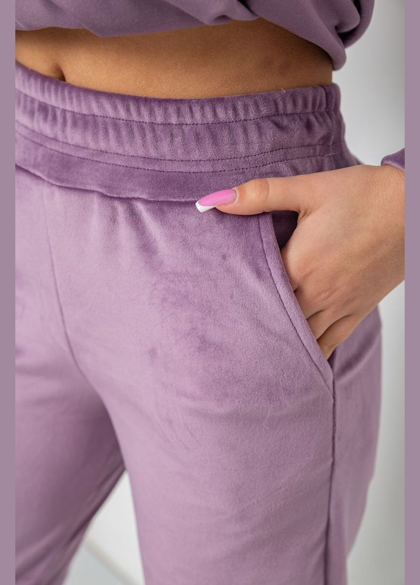 Спортивний костюм жіночий велюровий, колір темно-синій, 177R022-1 Ager (317270045)