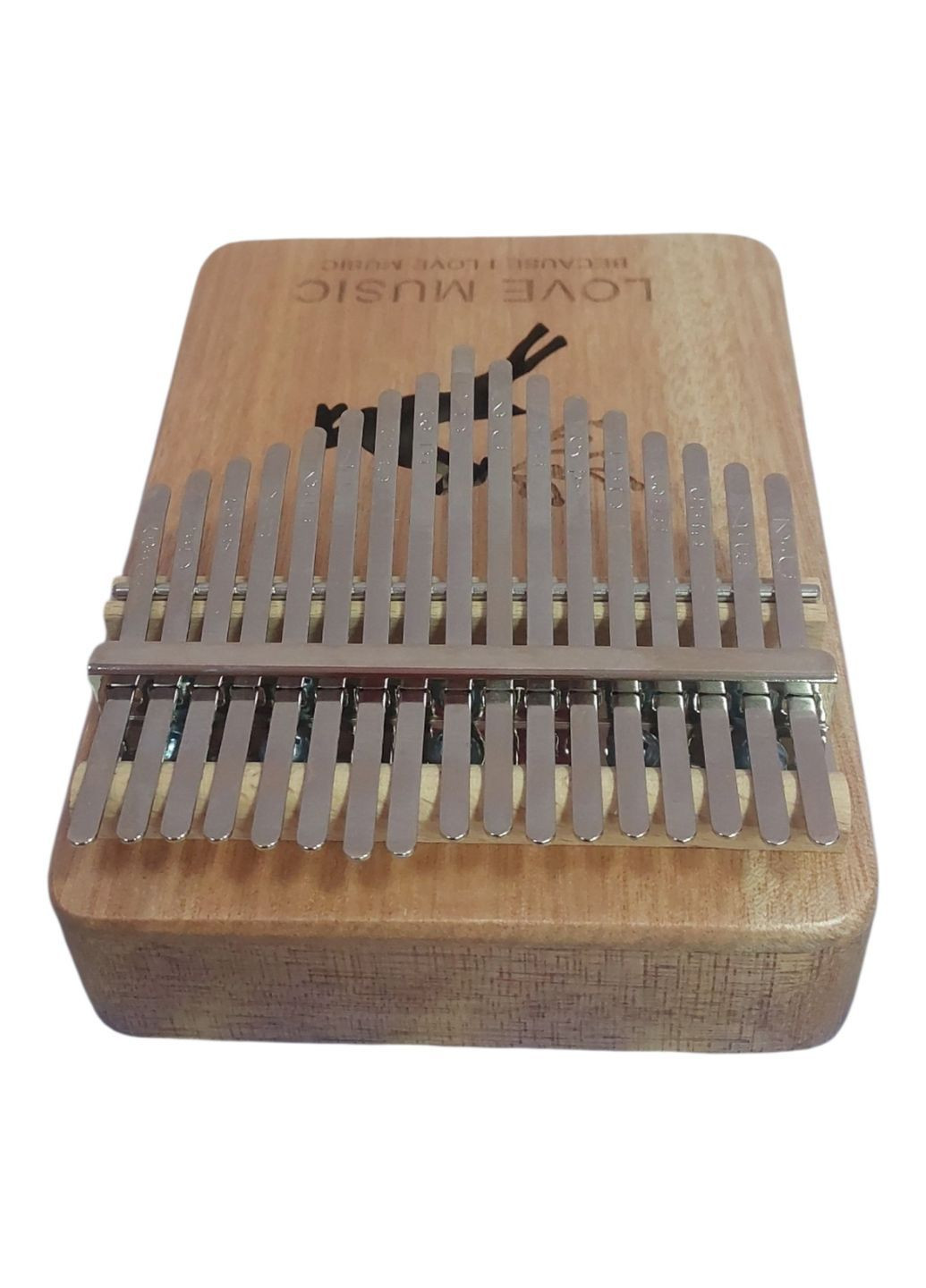 Калімба Kalimba на 17 язичків Ручне фортепіано Благородний Олень Love Music Бежевий K-17-10B No Brand (370719028)