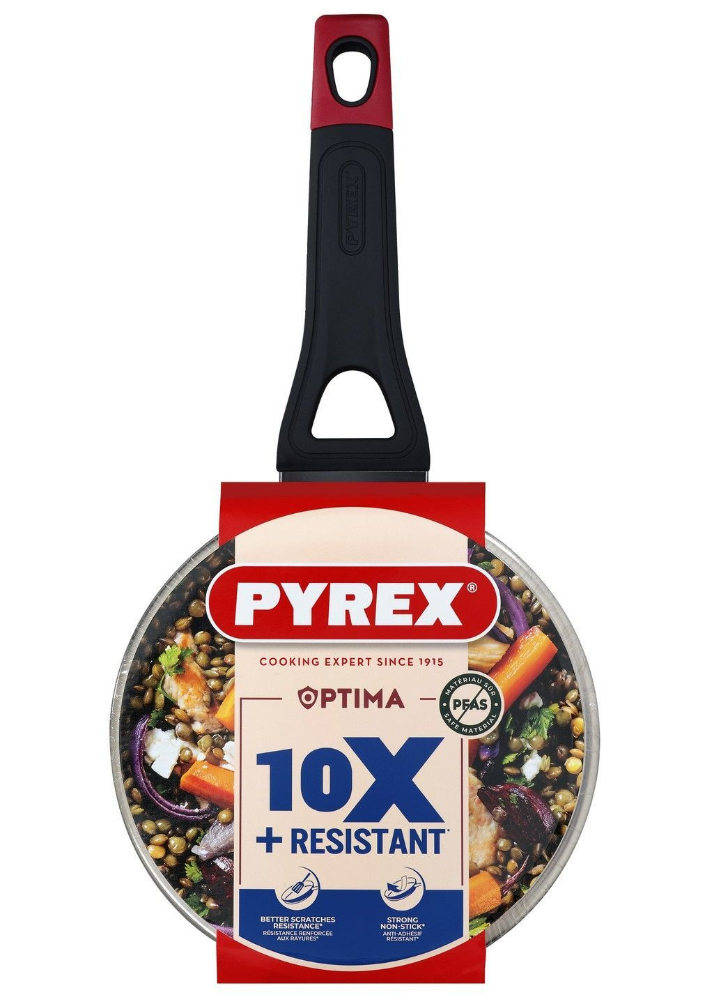 Ковш OPTIMA 18см индукция с крышкой (OT18AP6/8044) Pyrex (365278377)