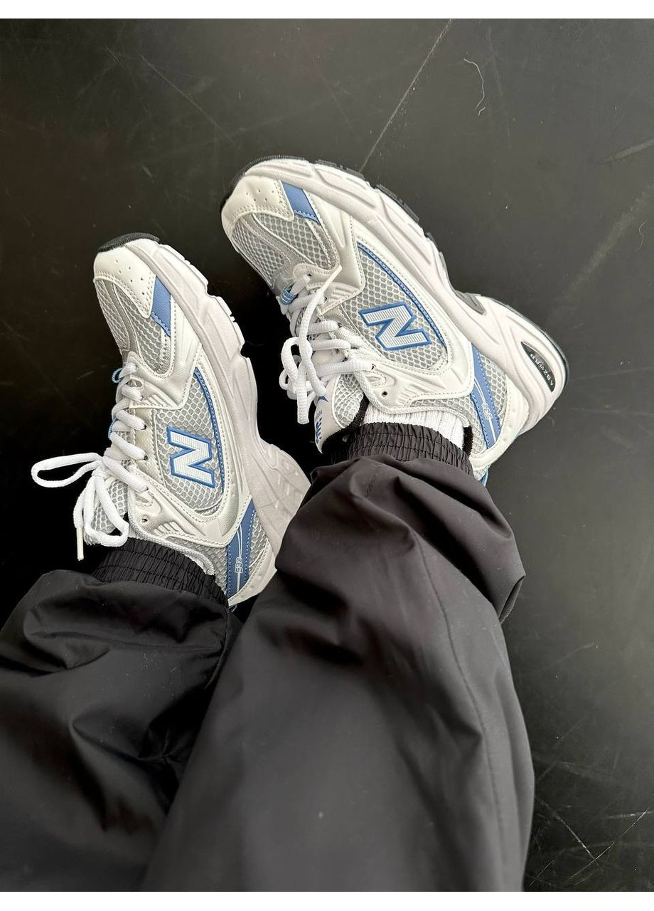 Білі Осінні кросівки чоловічі new balance 530 steel blue mr530kc нью беланс 530 No Brand
