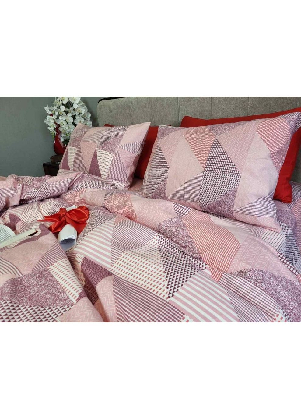 Постельное белье Печворк, фланель(байка) Двуспальный размер, наволочки 70/70 No Brand (363191346)