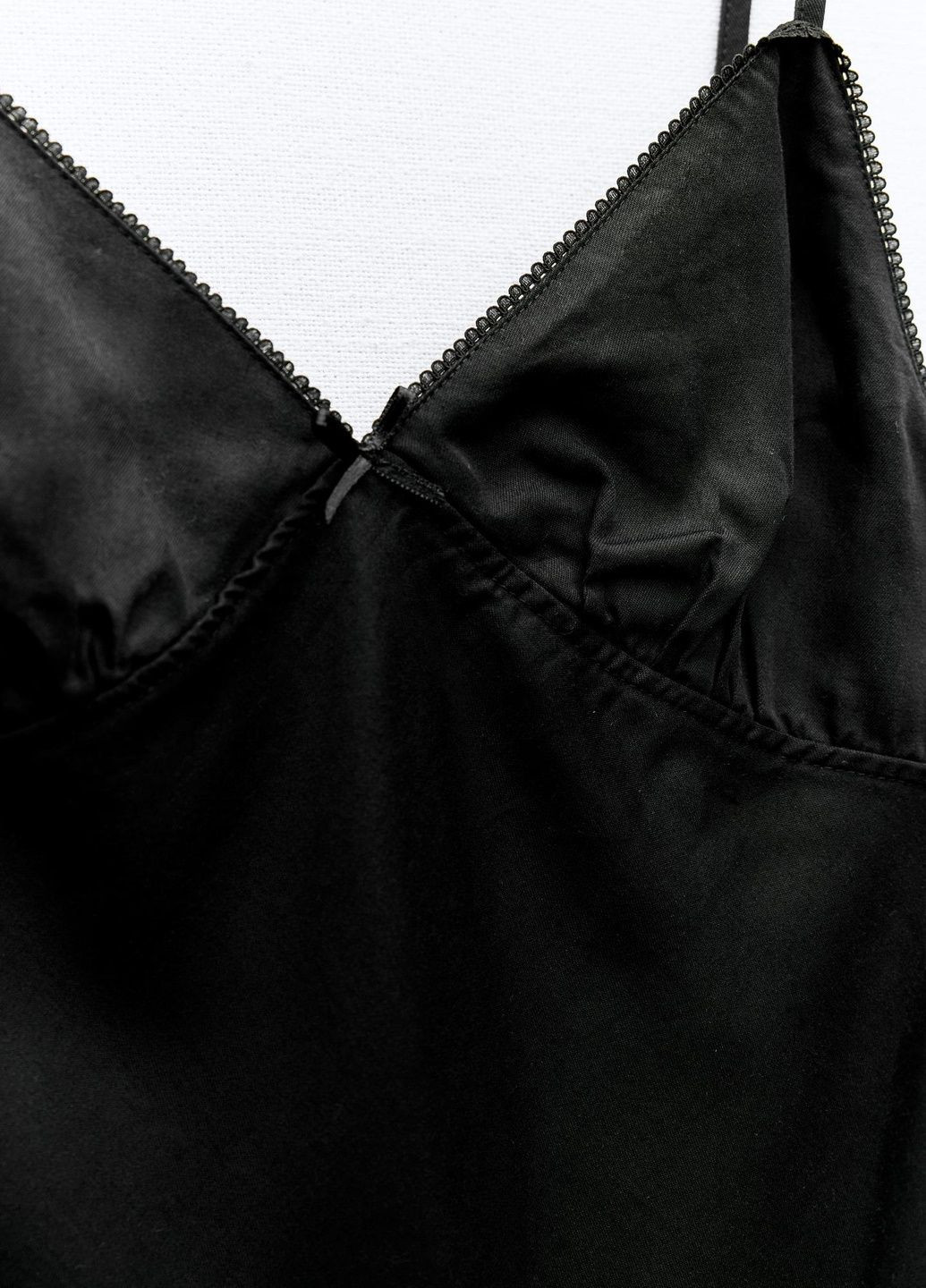 Черное повседневный платье Zara однотонное