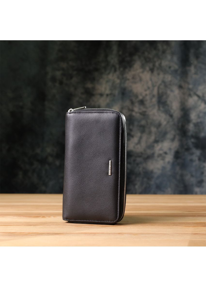 Жіночий гаманець на одне відділення із зернистої натуральної шкіри 20863_1 (3622 nero) Tony Perotti (362046789)