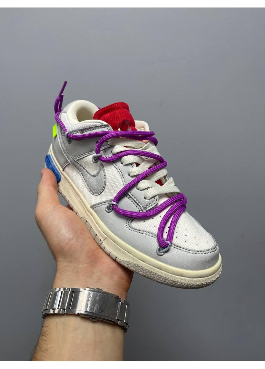 Білі Осінні кросівки чоловічі nike dunk low off-white lot 45 найк сб данк No Brand