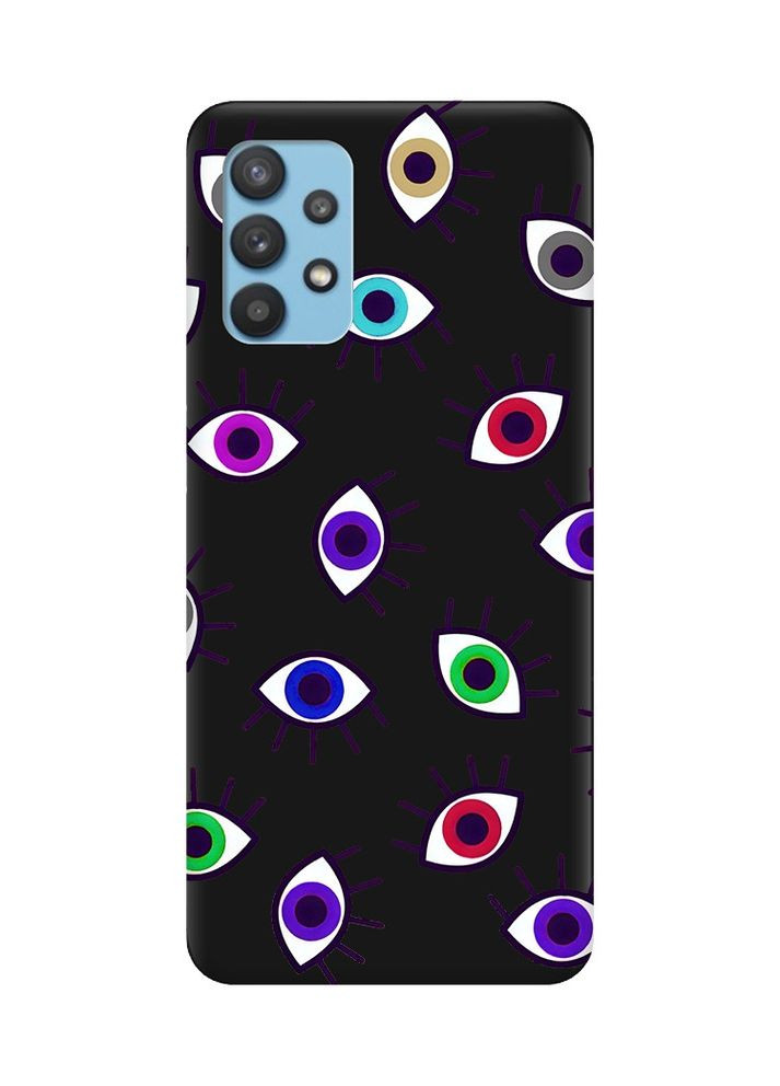 Матовый чехол на Samsung Galaxy A32:: Разноцветные глаза (принт 336) Creative (360698331)