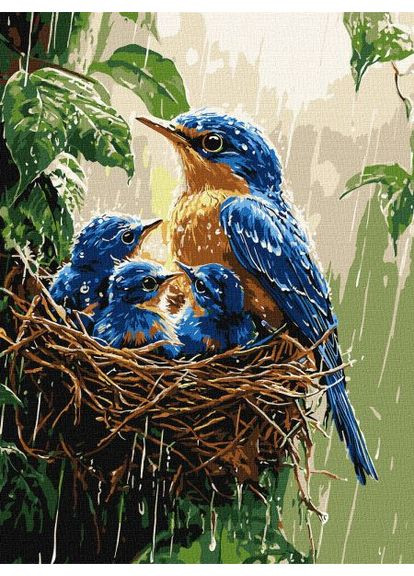 Картина по номерам - Весенний дождь ©art_selena_ru 30х40 см IDEYKA (363986899)