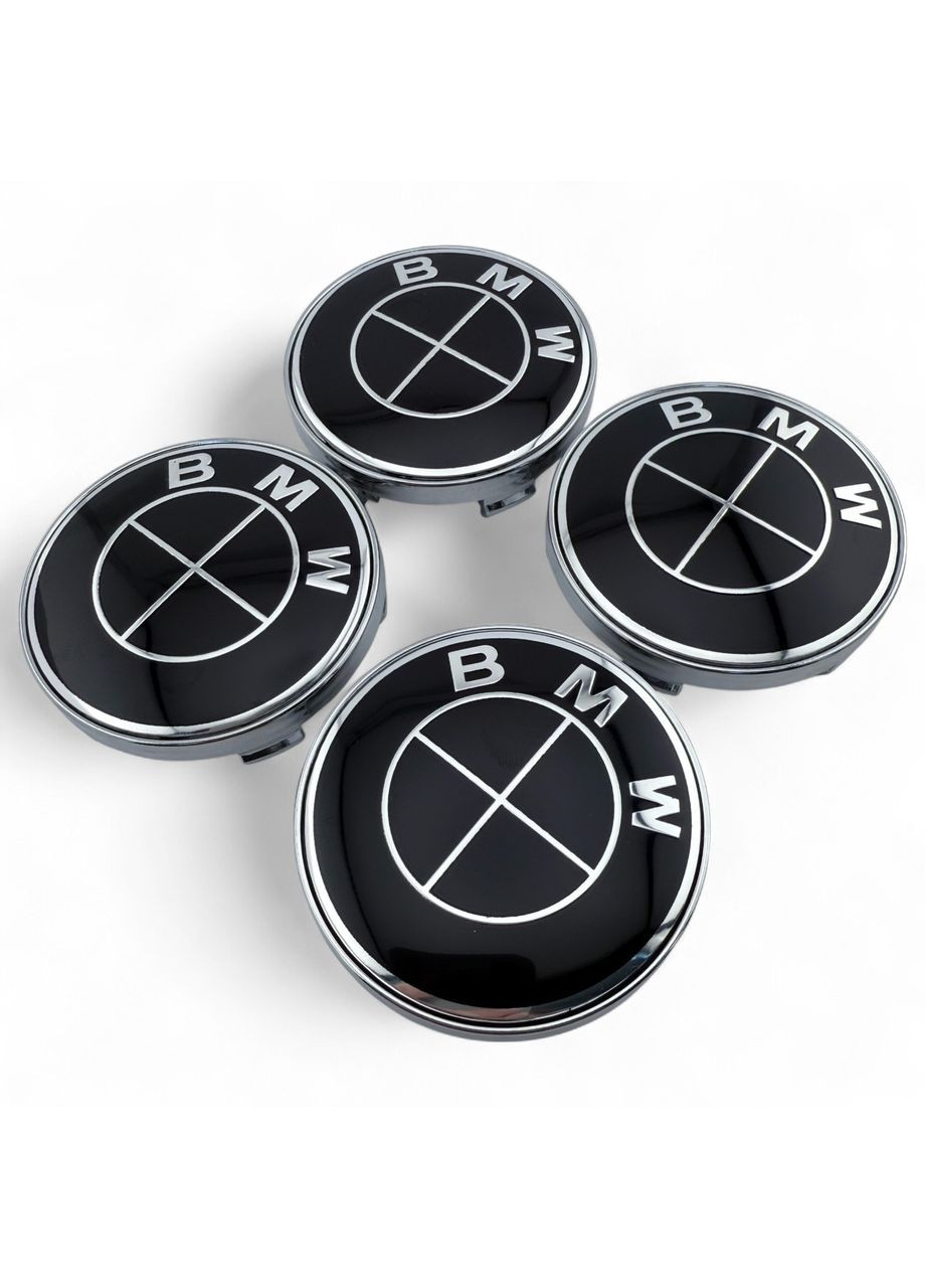 Колпачок в диски БМВ заглушка для дисков 60/56 мм Черный логотип (1 шт.) BMW (354698442)