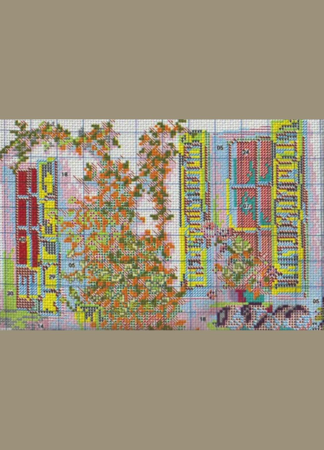 Набор для вышивания по нанесённой на канву схеме "Leisure time". AIDA 14CT printed 49*41 см Joy Sunday (313613596)